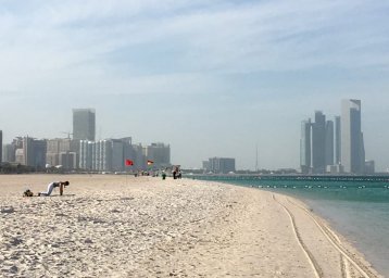 Beaches in Abu Dhabi reopened after the storm