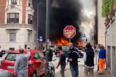 There was an explosion in Milan