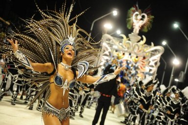 The famous carnival has started in Rio de Janeiro