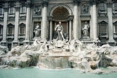 The Trevi Fountain was opened after the restoration