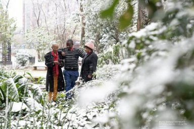 In South Africa, snow fell for the first time in 11 years