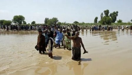 A third of Pakistan was under water due to abnormal downpours