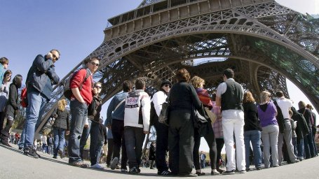 In Paris, tourists are no longer allowed to visit the Eiffel Tower