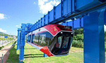 China launches the world's first "sky train"