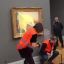 In the Museum of Germany, a Monet painting suffered at the hands of eco-activists