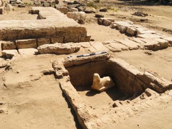 In Egypt, archaeologists have found a sphinx with the face of the Roman emperor