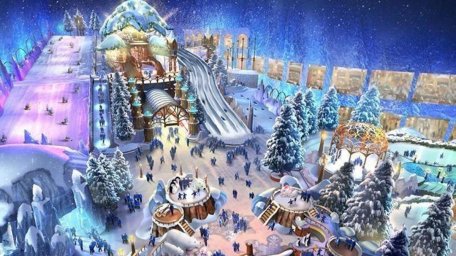 A large snow park opens in Abu Dhabi
