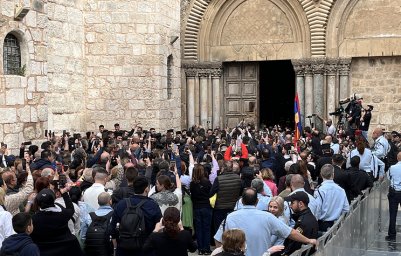 Pilgrims and tourists are not allowed in the Old City of Jerusalem