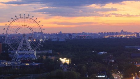 The largest Ferris wheel in Europe opened in Moscow