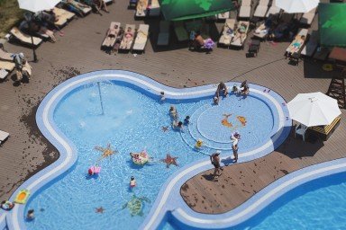 Renovation of the swimming pool at the Bogatyr Hotel